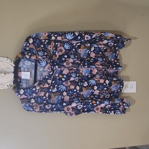 Serra flannel button down top